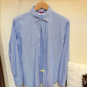 Izod Boys (18-20)Classic Blue Pinstripe Shirt